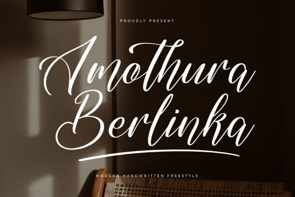 Amothura Berlinka: A Script Font for Elegant Editorial Design