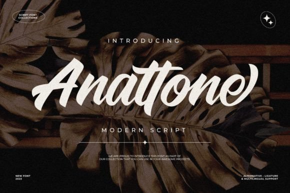 Anattone: The Script Font for Elegant Digital Branding