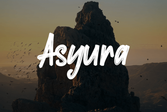 Asyura: Elevating Digital Brand Identity with Modern Script Typography