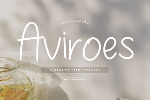 Aviroes: A Handwritten Typeface for Warm, Organic Brand Identity