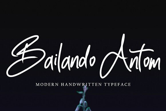 Bailando Antom: A Graceful Script Font for Editorial Elegance