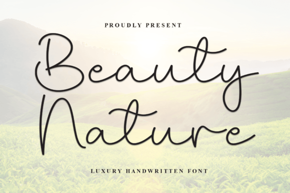 Beauty Nature: A Handwritten Typeface for Authentic Brand Identity