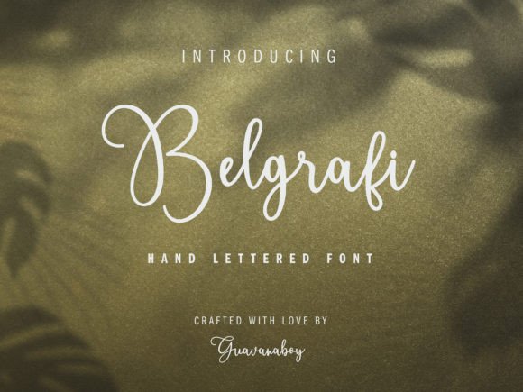 Belgrafi: A Dazzling Script Font for Elegant Branding