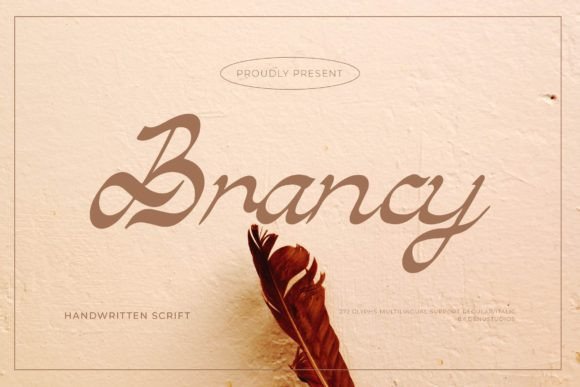 Brancy: The Elegant Script Font for Handmade Labels and Invitations
