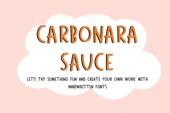 Carbonara Typeface: A Handwritten Touch for Editorial Design