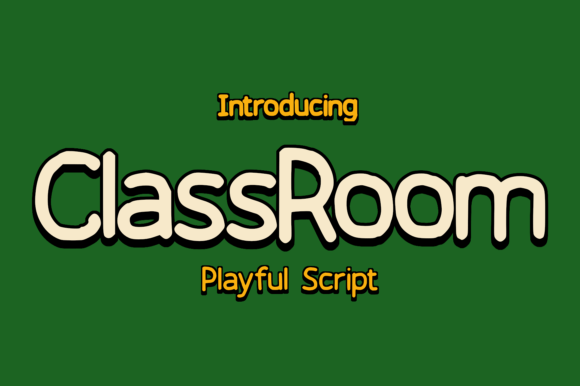 Class Room Typeface: A Whimsical Script for Editorial Design