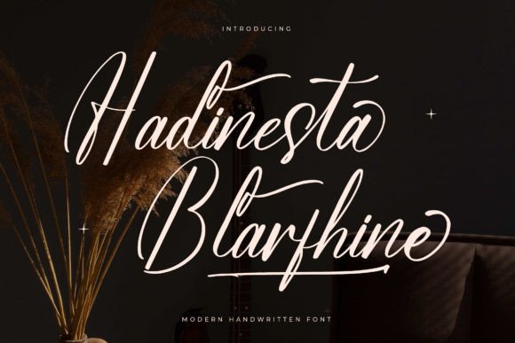 Hadinesta Blarfhine: A Script Amp Typeface for Elegant Campaign Design