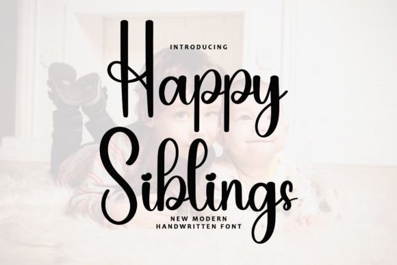 Happy Siblings: A Refined Handwritten Typeface for Editorial Design