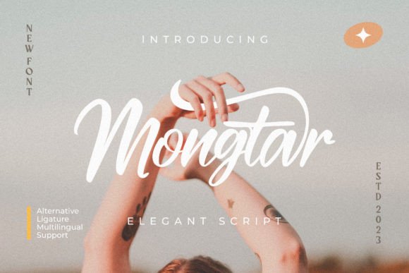 Mongtar Script Font: Elevate Brand Visuals With Elegant Typography