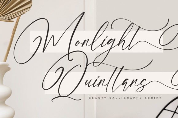 Monlight Quinttans: The Luxury Script Font for Elegant Branding