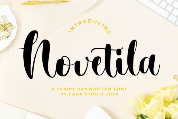 Novetila: Elevating Editorial Design with Graceful Script Typography