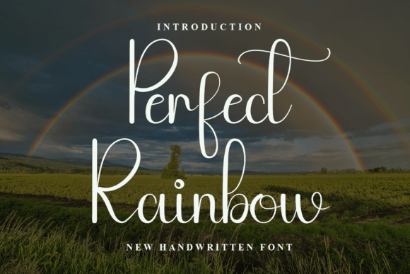Perfect Rainbow: A Handwritten Typeface for Editorial Elegance