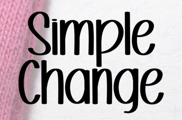 Simple Change: A Festive Script Font for Editorial Design