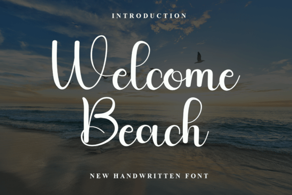 Welcome Beach: The Elegant Script Font for Polished Branding